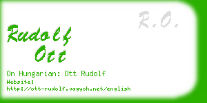 rudolf ott business card